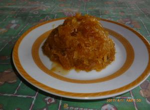 Una foto de Dulce de Lechosa con Piña