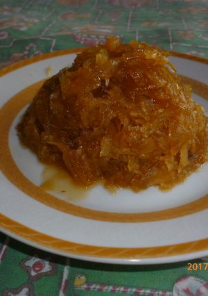 Una foto de Dulce de Lechosa con Piña