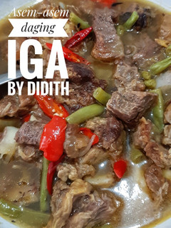 Foto resep Asem - Asem Iga daging