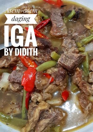 Foto resep Asem - Asem Iga daging
