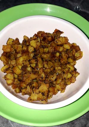 A picture of Jeera Aloo.