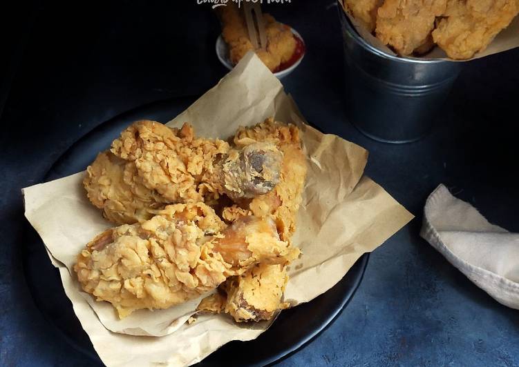 Bagaimana Menyiapkan Ayam Kriting / Ayam Kentucky Super Enak