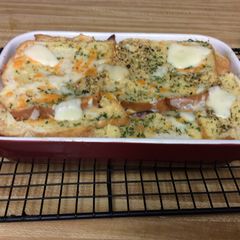 A picture of Brunch Grilled Ham Cheese Casserole.