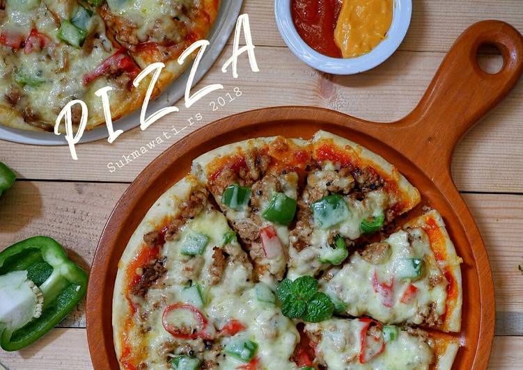 Bagaimana Membuat Chicken Blackpepper Pizza Anti Gagal