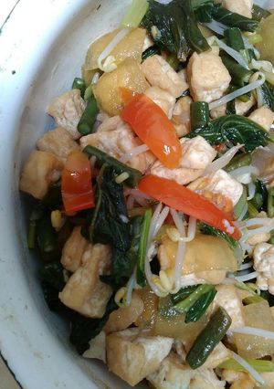 Foto resep Tumis tuge tahu sawi kacang