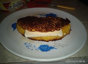 Una foto de Cachapas con queso campesino