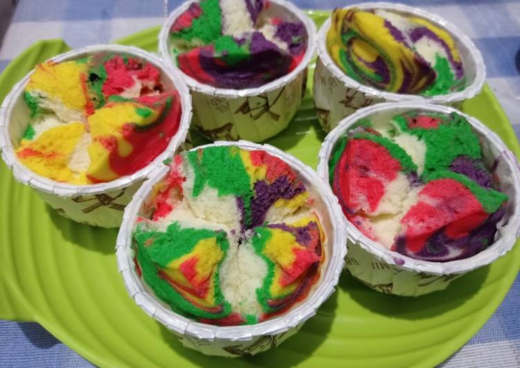 Resep Bolu Kukus Pelangi Anti Gagal