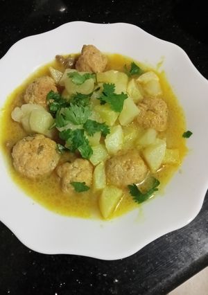 صورة لوصفة کفتة بلفطر والبطاطا 🍄🍟