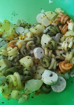 Una foto de Ensalada de patata y pasta