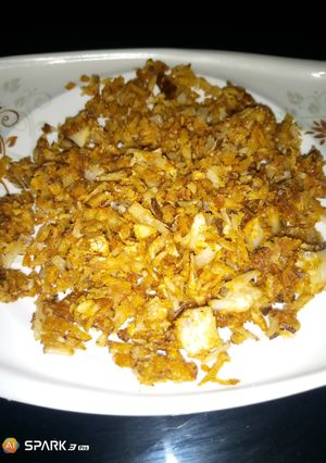 A picture of Coconut flakes(kwakumeti).