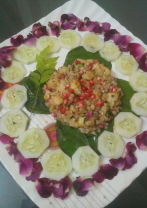 A picture of Sabudana khichadi.