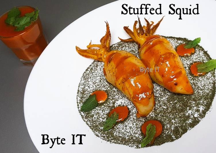 Recipe of Super Quick Homemade Stuffed squid