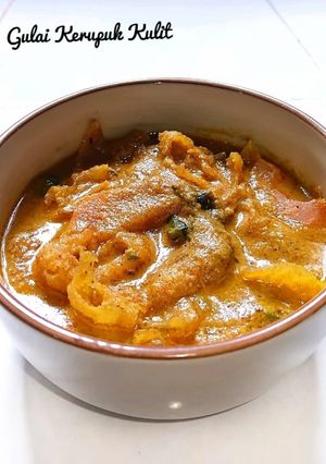 Foto resep Gulai Kerupuk Kulit dan Pepaya Muda