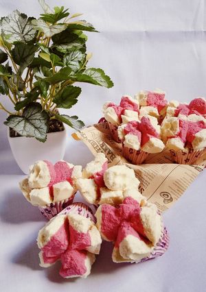 Foto resep Bolu Kukus Mekar Kreasi Merah Putih