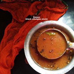 Rasam (black Chickpea stock rasam) A picture of Rasam (black Chickpea stock rasam).