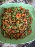Tumis buncis wortel tahu mie