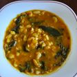 Habichuelas con espinacas y Gambas