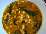 Habichuelas con espinacas y Gambas