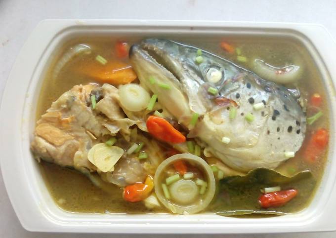 Resep Sup Asam Pedas Kepala Ikan Salmon Ala Resep Yuliealik Oleh