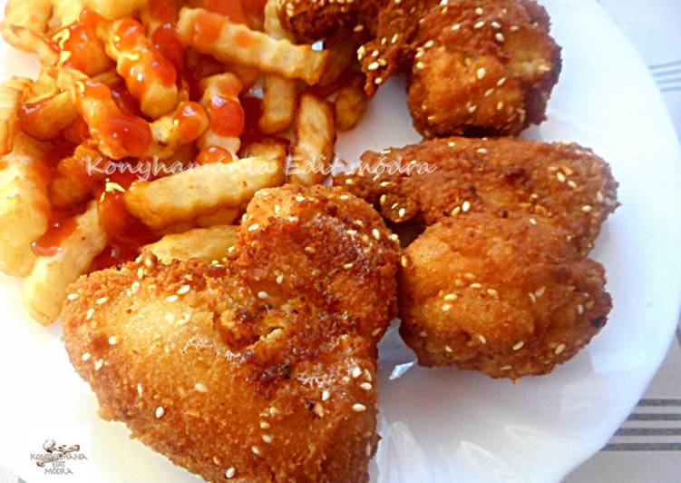 Rántott szezámmagos csirkeszárny
