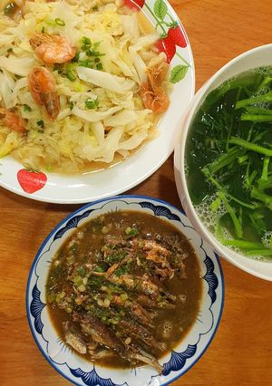 Hình của món Cá nục con sốt mắm me.