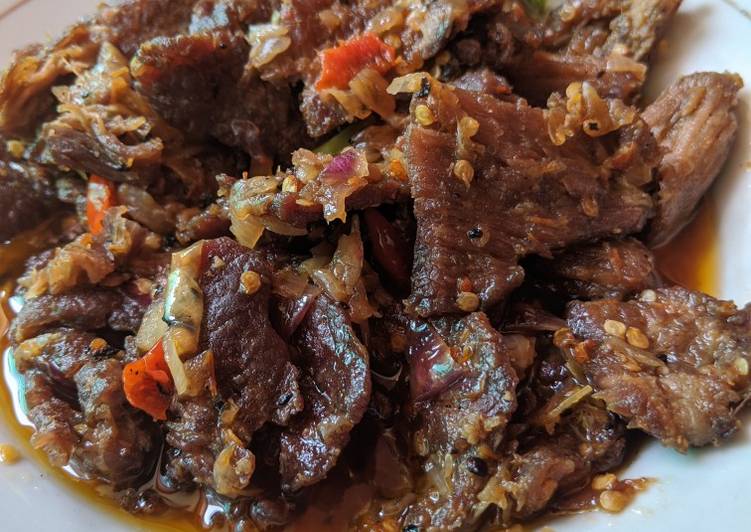 Dendeng Balado basah