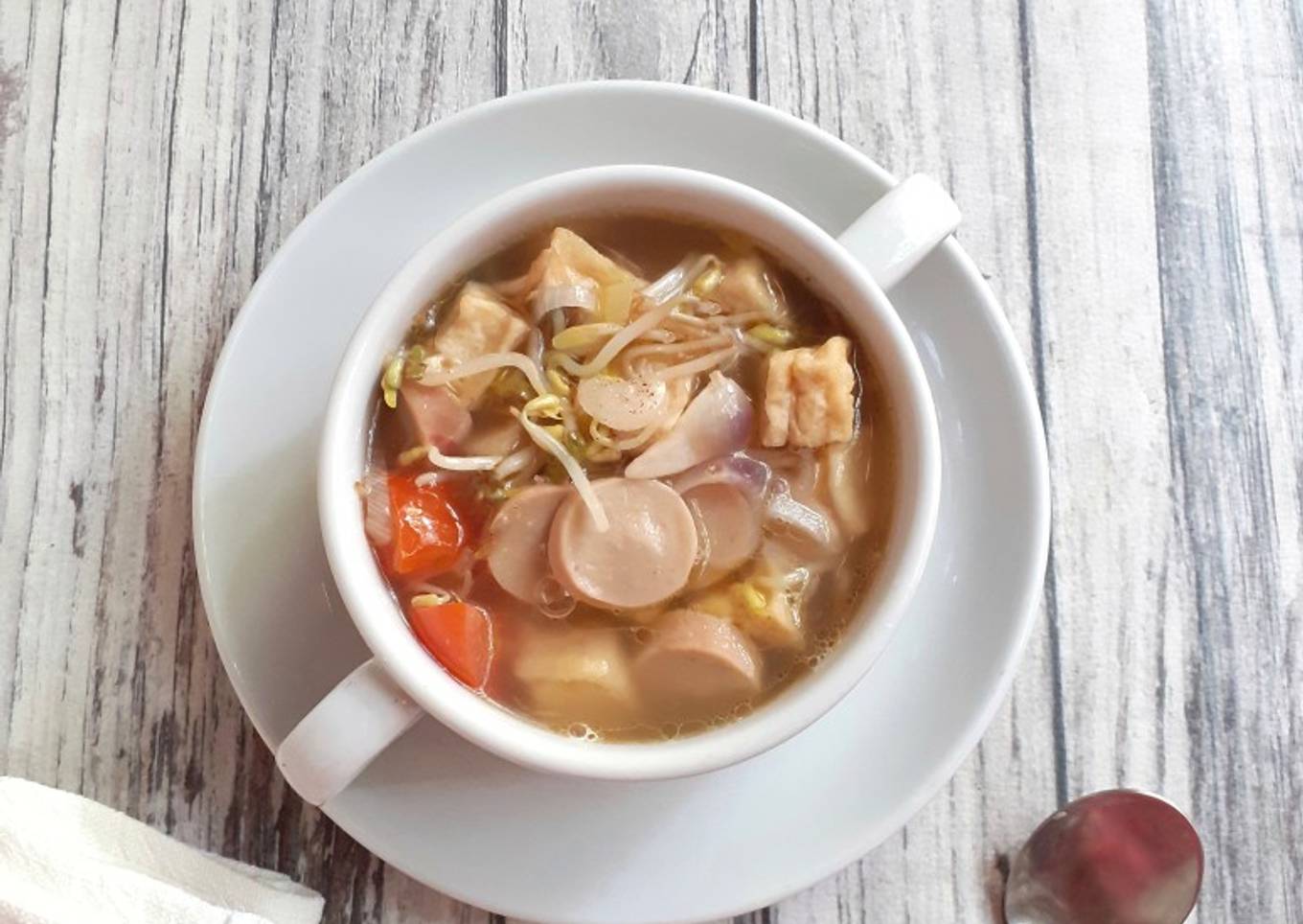 Sup Tahu Tauge Kuah Bening