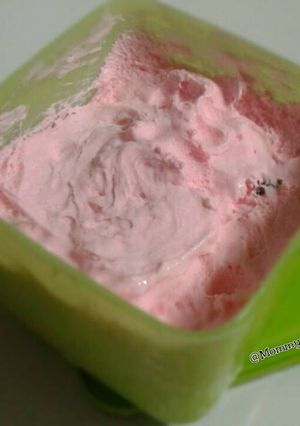 Foto resep Pondan Magic Strawberry Ice Cream