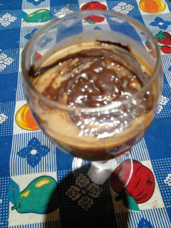 Una foto de Flan de dulce de leche con chocolate
