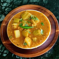 A picture of Masoor Dal Curry/ (Red Lentil Dal).