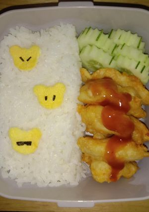 รูปของ ข้าวกล่องไก่ทอด (Fried Chicken Lunch Box)