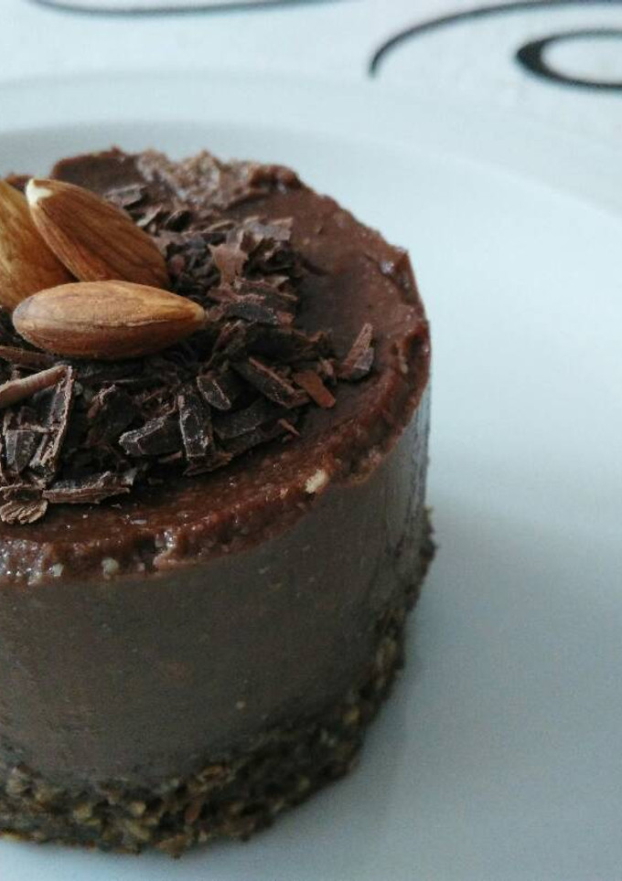 Una foto de Torta mousse de chocolate vegana
