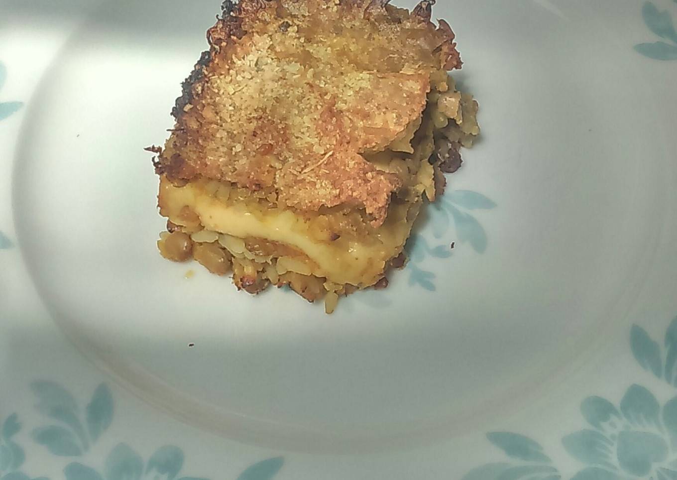 Pastel de lentejas