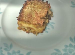Una foto de Pastel de lentejas