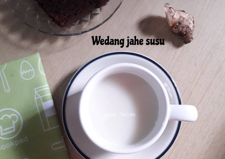 Cara memasak Wedang jahe susu , Lezat