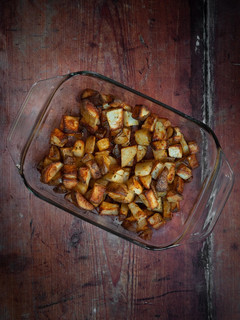 Una foto de Patatas bravas al horno
