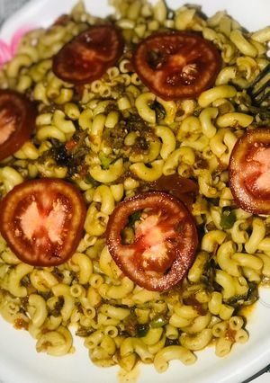 A picture of Minced meat macaroni.