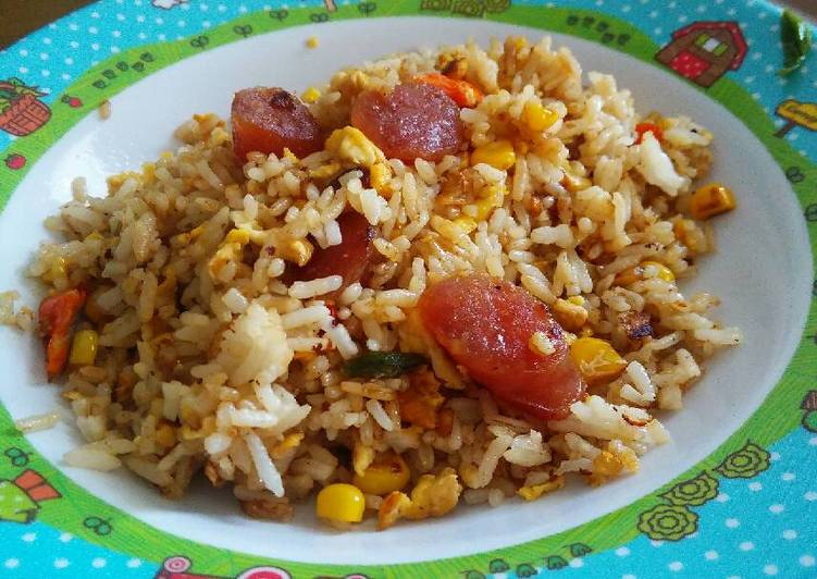 Resep Spicy lapchiong fried rice (non halal) | Resep Membuat Spicy lapchiong fried rice (non halal) Yang Menggugah Selera