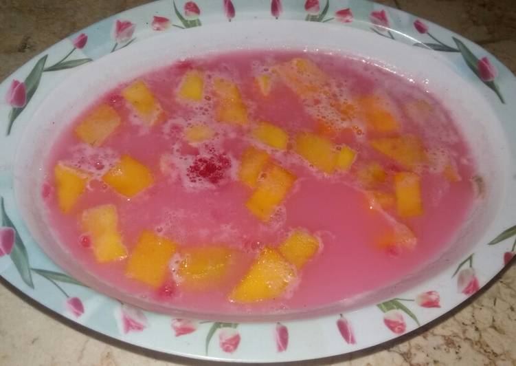 Agar'' susu mangga mengkal