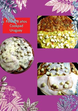 Una foto de Pizzeta al sartén mixta