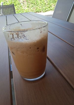 Una foto de Un buen frape de café