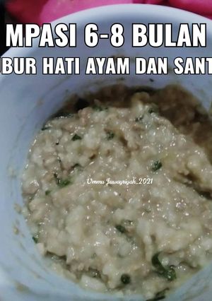 Foto resep Bubur Hati Ayam dan Santan (MPASI 6-8 bulan)