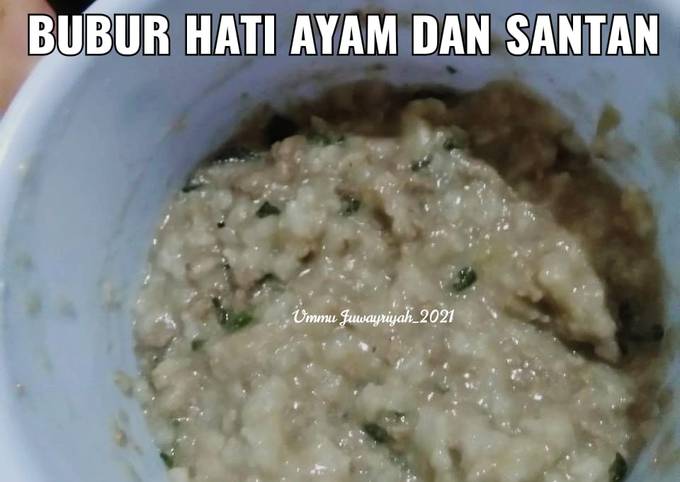 Bubur Hati Ayam dan Santan (MPASI 6-8 bulan)