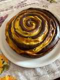 Torta girella con crema pasticciera