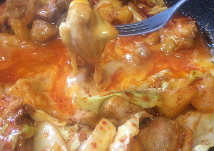 Bagaimana Menyiapkan Cheese Dak Galbi (Korean) Anti Gagal