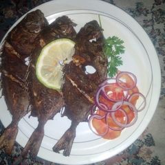 A picture of Spicy fried fish.