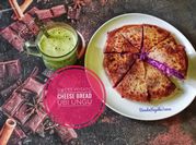 Gambar ubi ungu cheese bread
