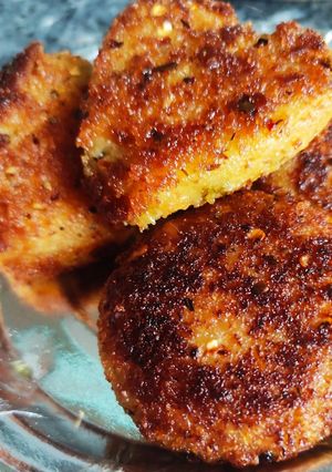 A picture of Leftover tuvar dal cutlets.