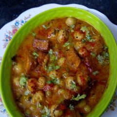 A picture of Makhana matar paneer ki sabjee.