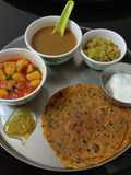 Aloo tomato sabji methi thepla vegetables soup moong dal khichdi